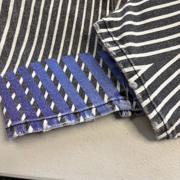 VTG 90s Roberto Cavalli /Ittierre AOP Psychedelic Illusion Stripe Jeans Size 28 - Picture 9 of 16